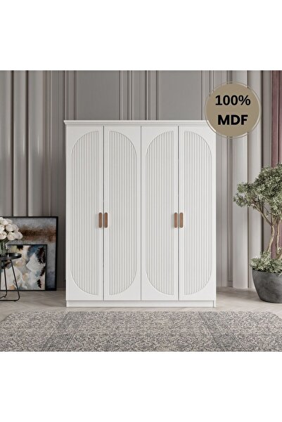 Flances Soho 4 Kapak Mdf Gardırop
