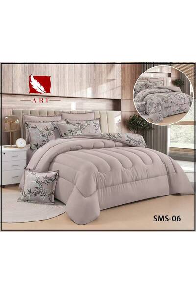 BIET ALMAFROSHAT Duvet Cover Set with 8 Pieces of New Quilted Double-Sided Mi...