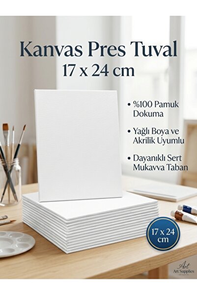 Palet Sanat Pres Tuval 5 Li Paket 17 Cm X 24 Cm