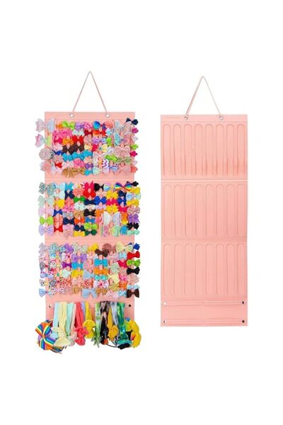 Generic Hair Bows Organizer for Girls, Hair Clip Bows Holder Organizer with 2...
