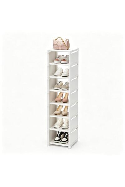 Generic ROUNY 8-Tier Shoe Rack Organizer, Multiple Shoe Cabinet, Multi-layer ...