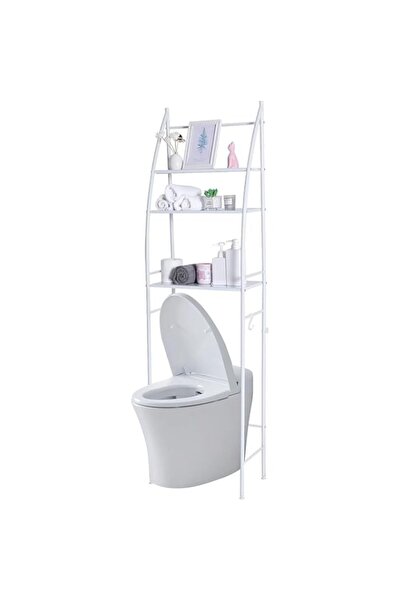 Generic 3-Tier Bathroom Storage Shelf – No-Drill Toilet Organizer Rack, Easy-...