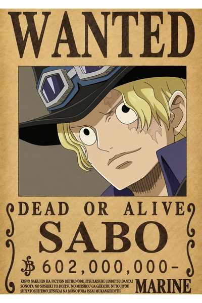OEM Αφίσα από χαρτόνι 250γρ. Α4, One Piece Sabo, Συλλογή Anime, Εκτύπωση HD, ...