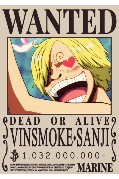 OEM Poster Cardboard 250g A4 One Piece Sanji, Vinsmoke Chef, Premium Quality