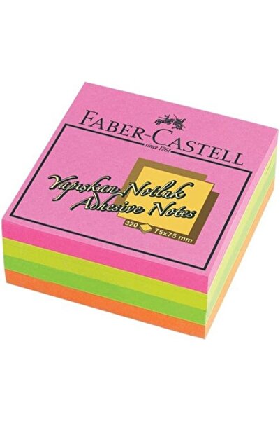 Faber-Castell Yayınları Faber-castell sticky note holder 75x75mm, mixed highl...