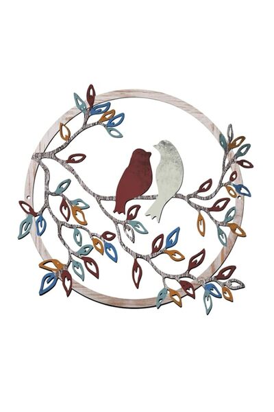 Generic Ferraycle Metal Wall Art Bird on Tree Branch Bird Wall Silhouette Bir...