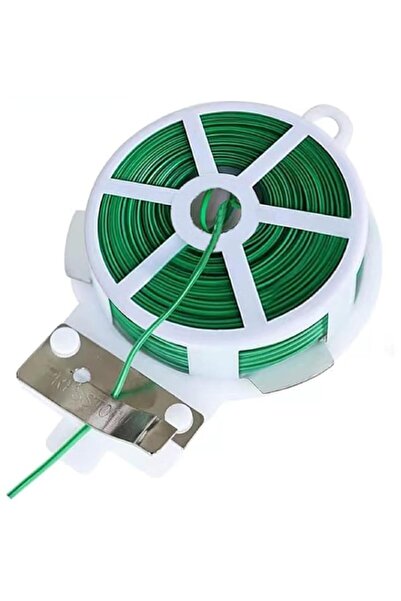 Generic 328ft (100m) Twist Ties, Green Garden Twist Tie with Built-in Cutter,...