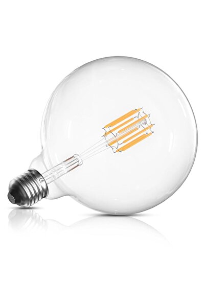 Generic E27 Globe Bulb Dimmable, G125 LED Filament Bulb Cool White 6000K, ES ...