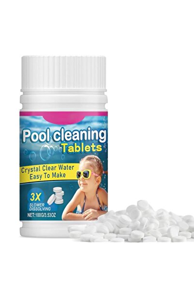 Generic 100PCS Multifunctional Chlorine Tablets for Swimming Pools, Hot Tubs ...