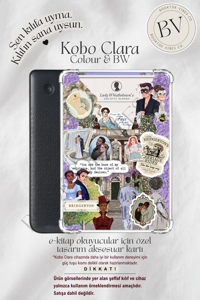 BookTok Vibes Co. Bridgerton Stickers Temalı Insert - Kindle ve Kobo E-Kitap ...
