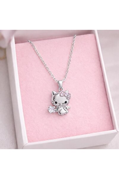 Heda Jewelry قلادة هالو كيتي ستار - قلادة لطيفة مستوحاة من سانريو