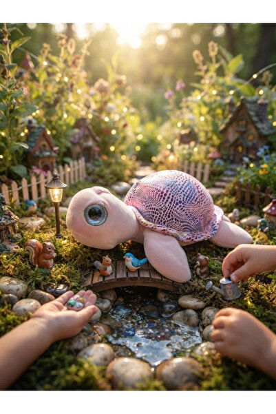 ZNBTOYS PELUŞ KAPLUMBAĞA PARLAK KUMAŞ-25 CM