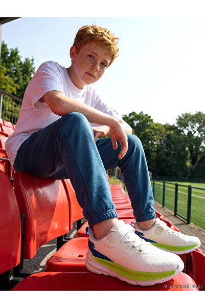 LC Waikiki Triwex Beige Printed Boys' Sports Shoes