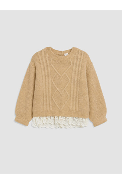 LC Waikiki I Zero Roba Collar Embroidered Girls' Knitwear Sweater from Freeze...