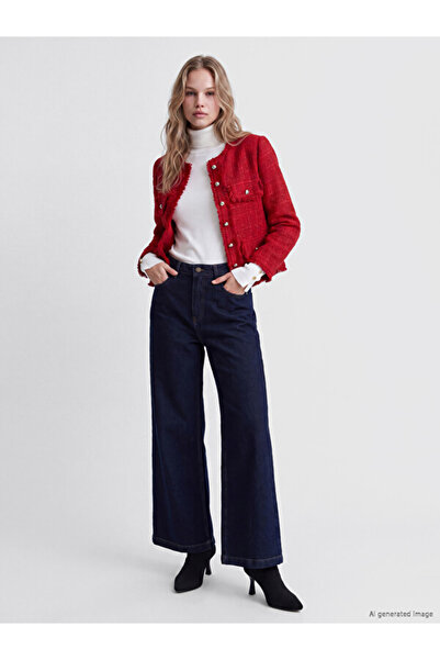 LC Waikiki Rmz Gi̇yi̇m Farkiyla Wide Leg Women's Jean Pants