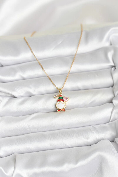 online kapsulavm avm alışveriş 316L Steel Chain Gold Color Christmas Theme Wo...