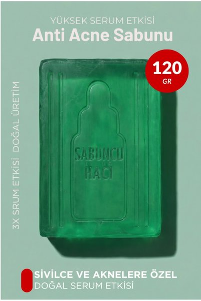 Sabuncu Hacı Anti-Acne & Rice Milk Soap Set of 2 Anti-Acne and Blemish Skin Care Purifying and Brightening Soap Set for Combination Skin