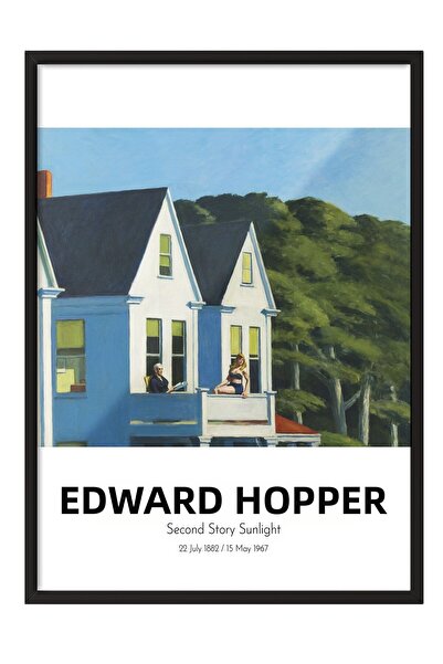 Postifull Edward Hopper - Lumina soarelui din al doilea etaj, Tablou în cadru...