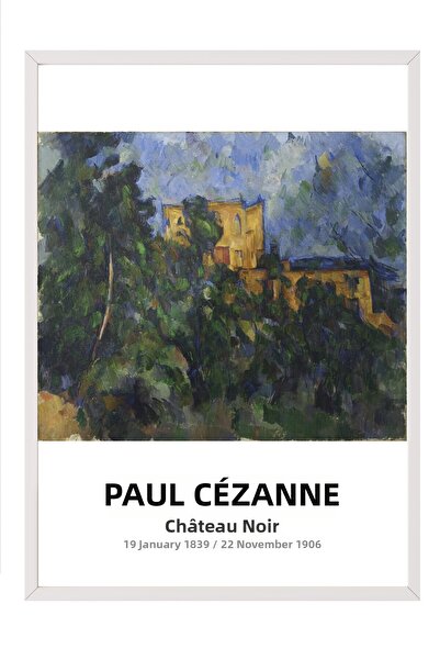 Postifull Paul Cézanne - Château Noir, Tablou în ramă albă, Seria de artă NR:...