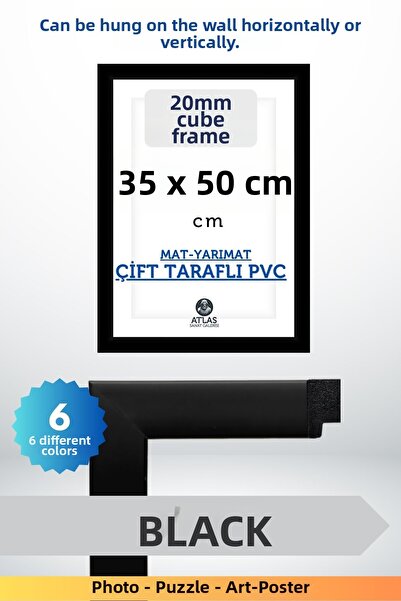 Atlas Sanat Galerisi 20Mm-35X50 cm Matte Pvc Glassless Photo Puzzle Document ...