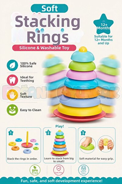 Doğan Oyuncak Dünyası Soft Swinging Rings - Baby Toys - Swinging Rings Toy - ...