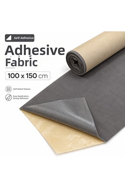 PLUSH STUDIO قماش مخملي لاصق من جلد الغزال 150 × 100 سم، قماش مخملي لا يترك أ...