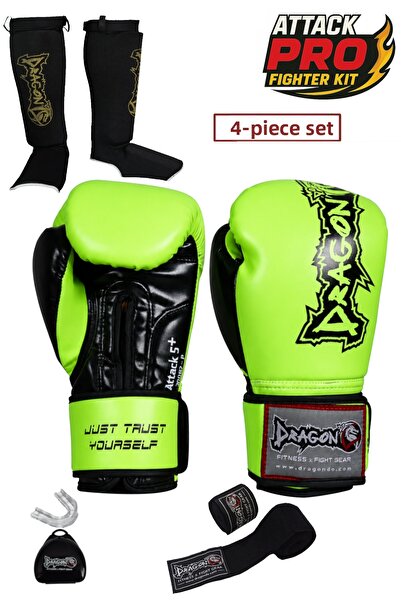 Dragondo Dragon Attack 5 Plus Professional Boxing Gloves Set of 4 Boxing Glov...