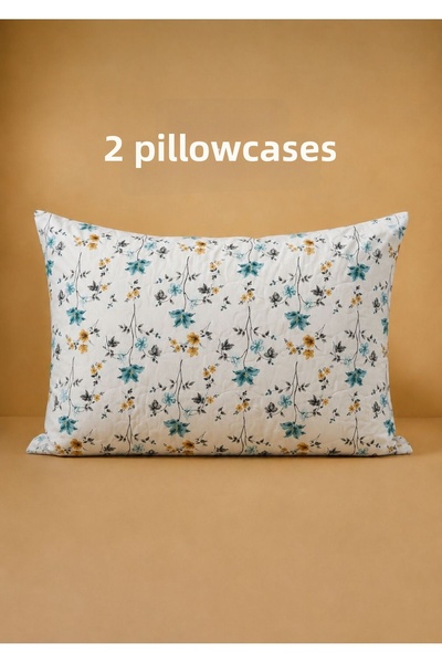 meressa home Pillowcase 2 Pieces Cotton Lining 50X70 cm Liquid Proof