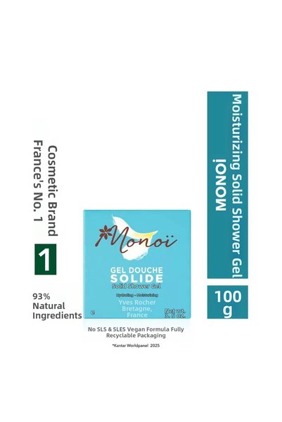 Yves Rocher Monoi Moisturizing Solid Shower Gel- Exotic, Hot & Alluring-For A...
