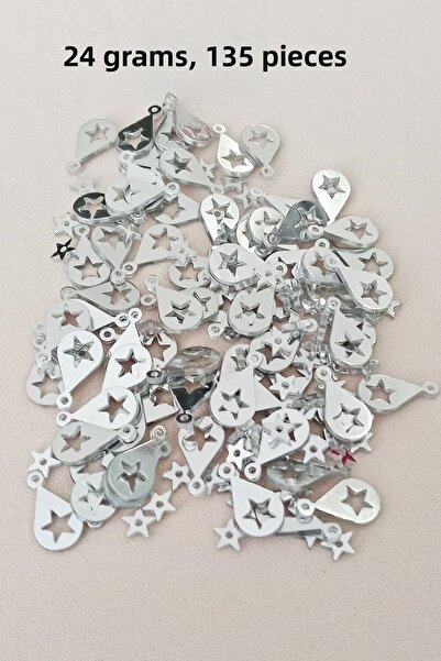 Generic Brand Oya Evening Dress Bracelet Necklace Plexi Metallic Plastic Flak...