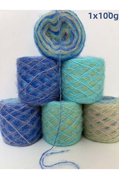 İPEK YÜN İPLİK DÜNYASI Angora Knitting Yarn Thin (Cake Yarn) 100Gr