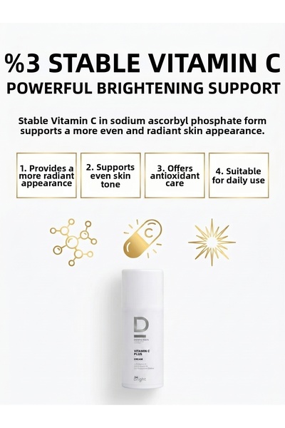 Dermoskin Be Bright Vitamin C Plus Cream |   Stain Remover |   Moisturizing Cream |   Vitamin C Skin Care |   33 ml
