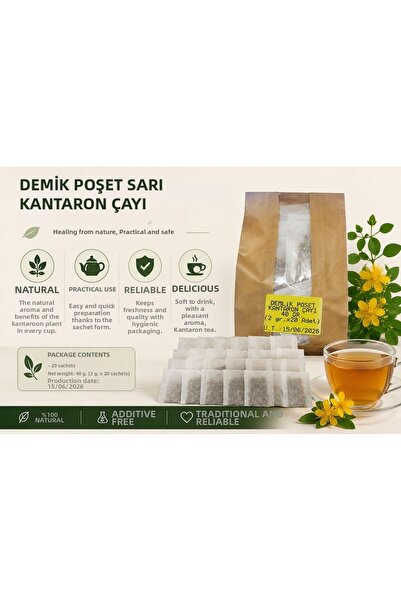EgedenHerYere Demlik Sachet St. John's Wort Tea 20 Pack 40 Gr. (2 Gr.X 20 Pie...