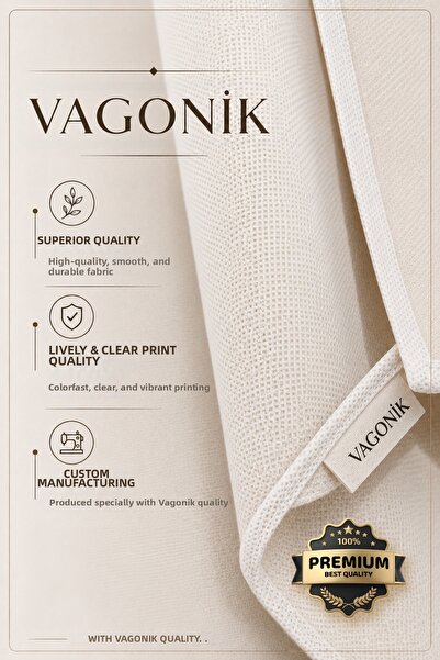 Vagonik Pânză decorativă de perete cu steagul turcesc Kayi, din țesătură groasă