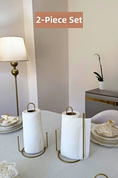 Edora Home مجموعة من 2 حامل مناديل ورقية ذهبي غير لامع، حامل مناديل ورقية ذهب...