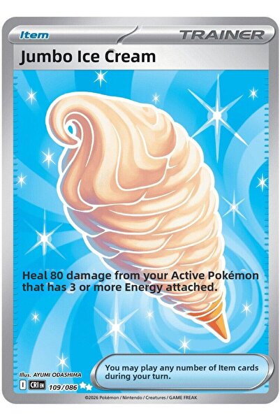 Pokemon TCG Ice Cream # 109 Pokemon Chaos Rising Original Card