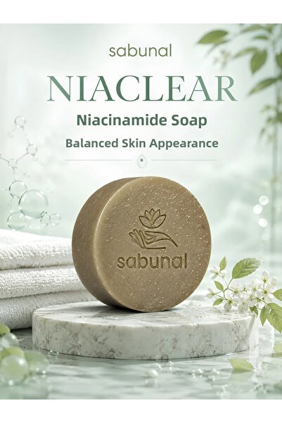 sabunal Niacinamide Soap - Brightening, Blackhead and Acne Soap 100 Gr