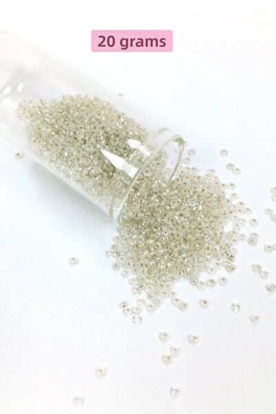 Generic Brand خرز زجاجي مصبوب (11/0) 2 مم - 20 جرام - شفاف - BNC034