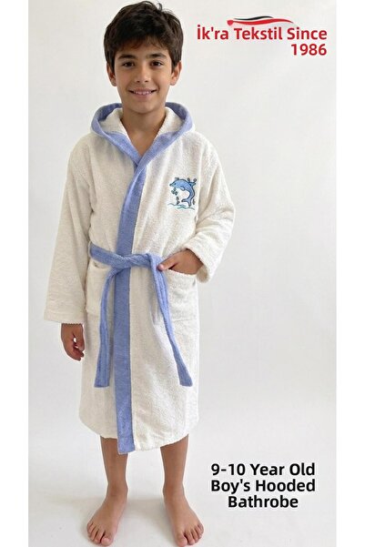 şenkahveci tekstil Single Waiter's Children's Bathrobe