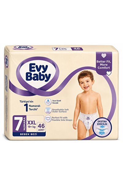 Evy Baby Baby Diaper Size 7 XXL 19+ kg 46 Pieces