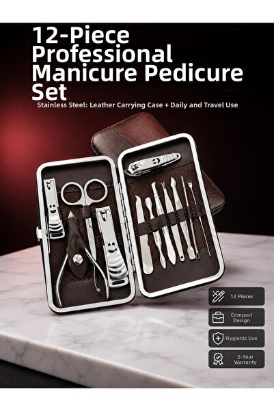 teknotrust Stylish and Durable Multi-Purpose Personal 12-Piece Grooming Set N...