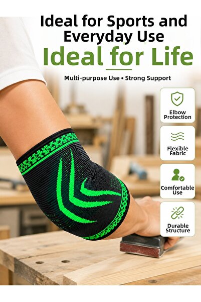 ARMÜZ Elbow Support Brace Compression Elastic Sports Elbow Protector for Dail...
