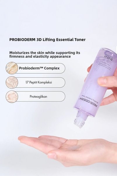 BOH Bioheal بروبيوديرم ™   تونر أساسي لشد البشرة ثلاثي الأبعاد |   تونيك للوجه لشد البشرة وترطيبها يحتوي على 17 ببتيد بيتا جلوكان 150 مل