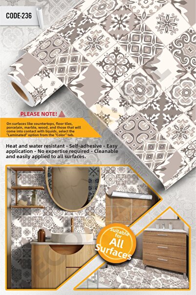 DECOMALL CODE-236 Rezistent la apă Bucătărie Baie Pardoseală Mobilier din mar...