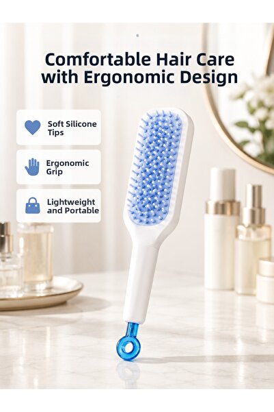 Generic Brand Practical Mechanized Hair Comb – Self-Cleaning, Portable