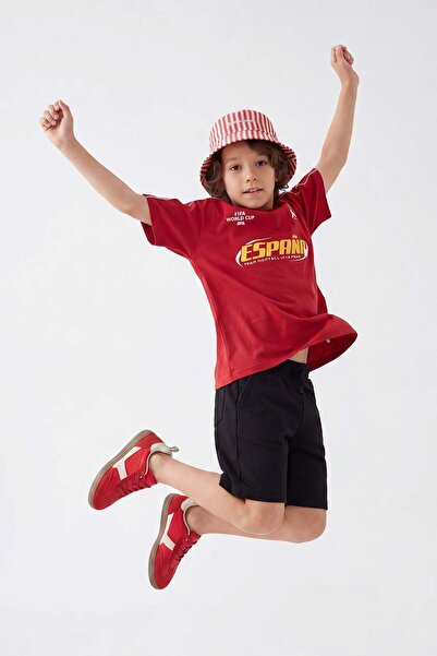 TRENDYOLKIDS Crne obične pletene šortseve i bermude TKDSS26SR00031