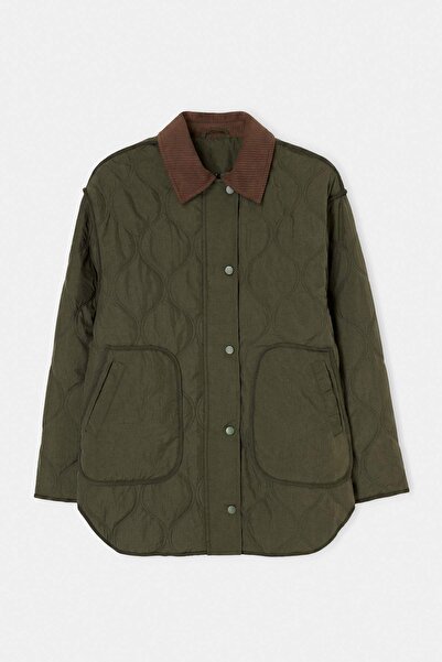 Trendyol Collection معطف كاكي عادي TWOAW27MO00090