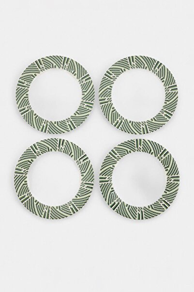 TRENDYOLMİLLA HOME Set of 4 Retro Design Cake Plates Tphaw27Tbk00026
