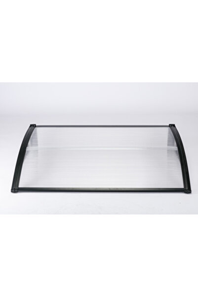 MAPROFI Copertina de usa, MODEL-H 150x80 cm Negru/Transparenta, Placa Policarbonat 5 mm, Suporturi din ABS