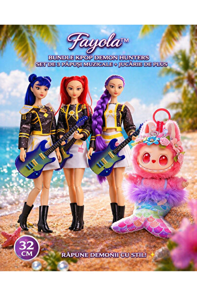 Fayola Fayola™ 3 Μουσικές Κούκλες Kpop Demon Hunters – Μαγεία σε Κάθε Παιχνίδι